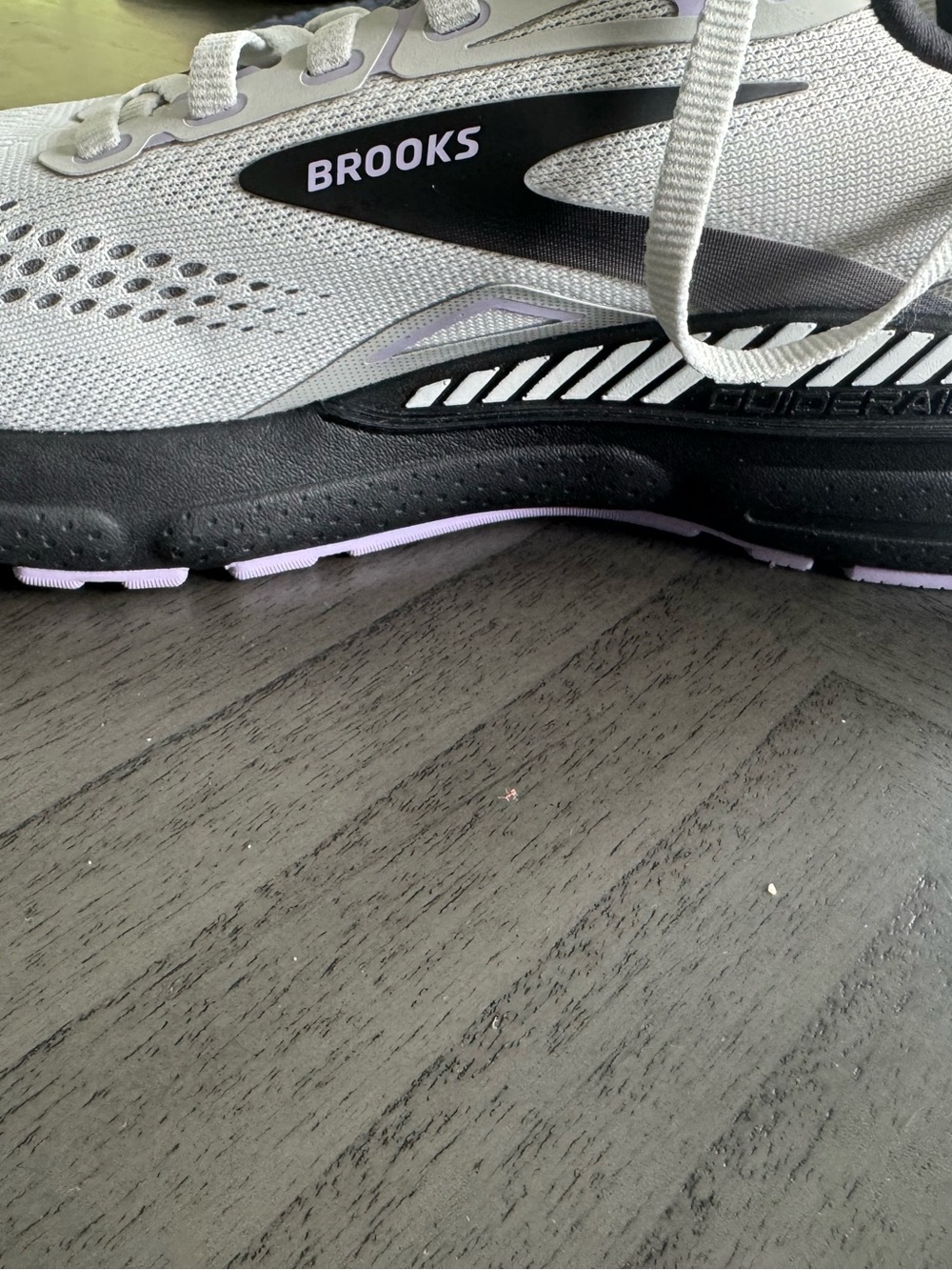 Women’s Brooks Light Gray and Black Mesh Running Shoes - Adrenaline GTS - Picture 7 of 7